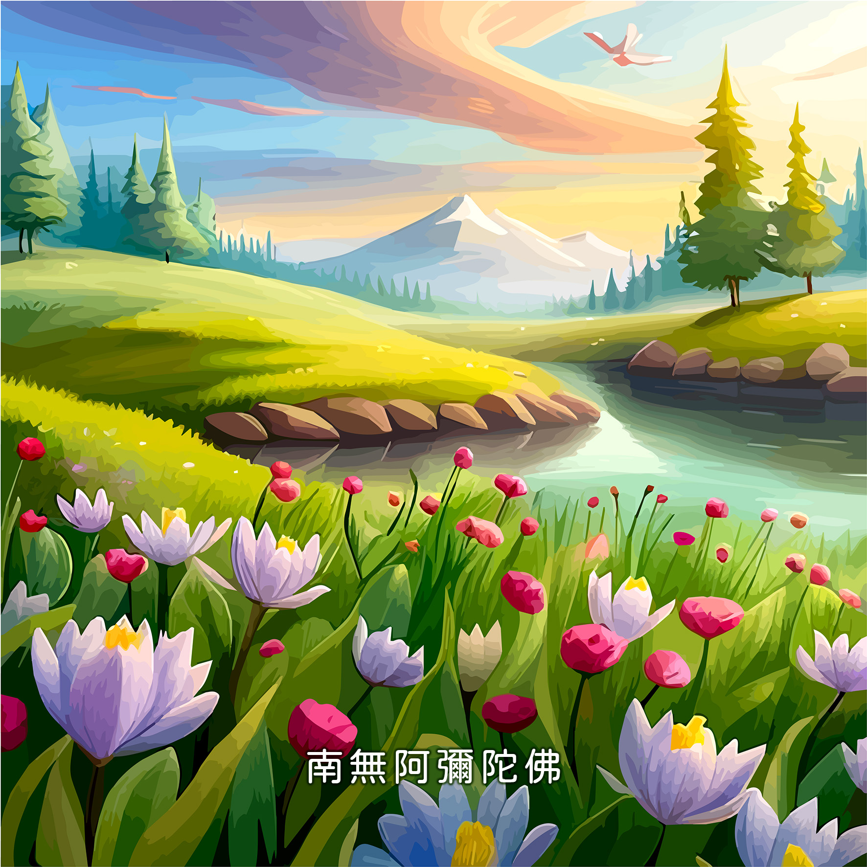 歸命彌陀二喻配圖