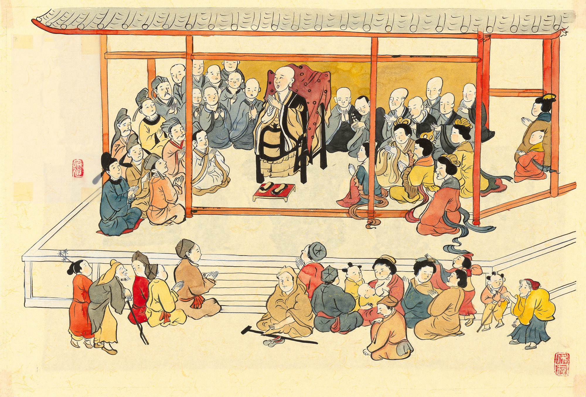 善導大師長安教化圖