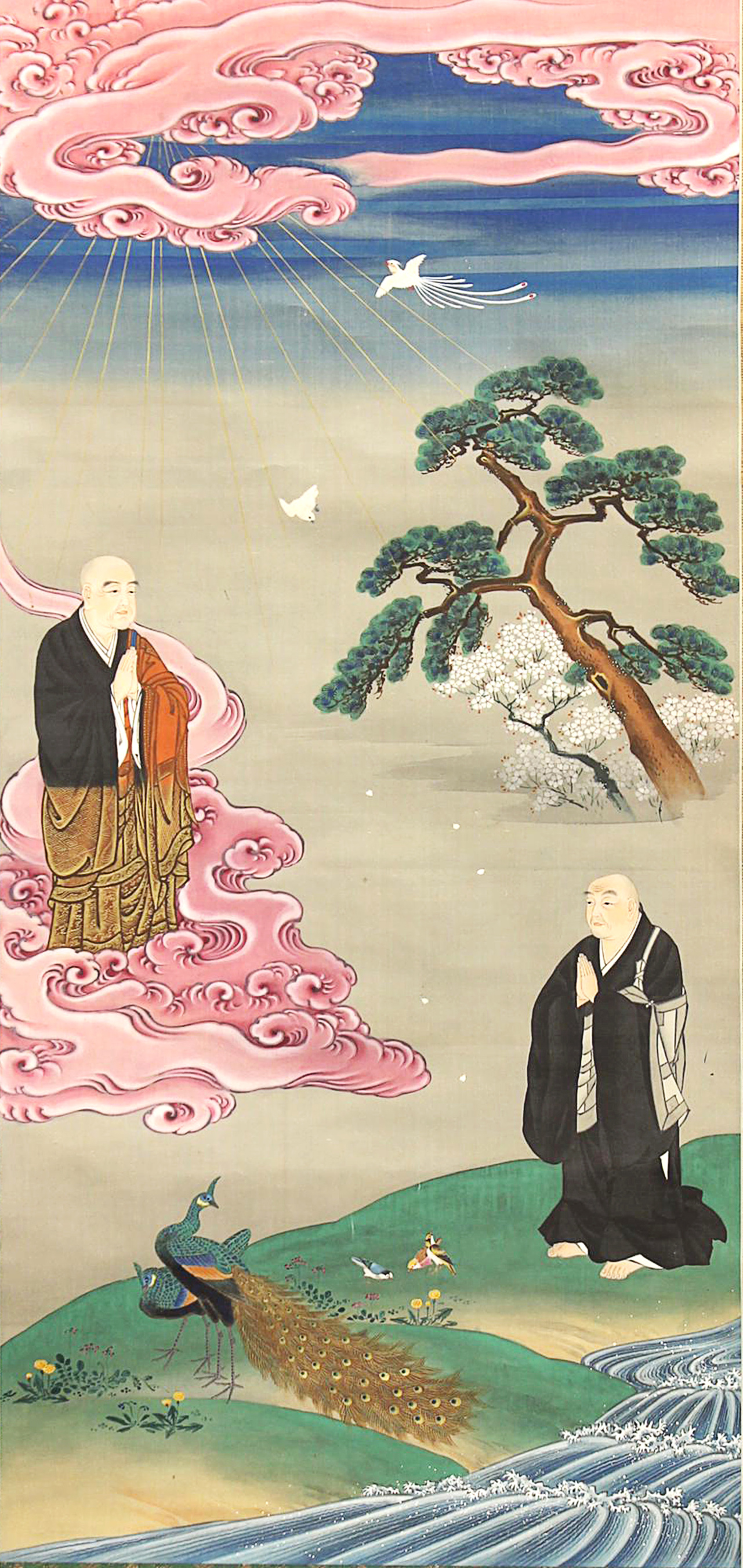 善導大師與法然上人（1800-1880）　大英博物館藏