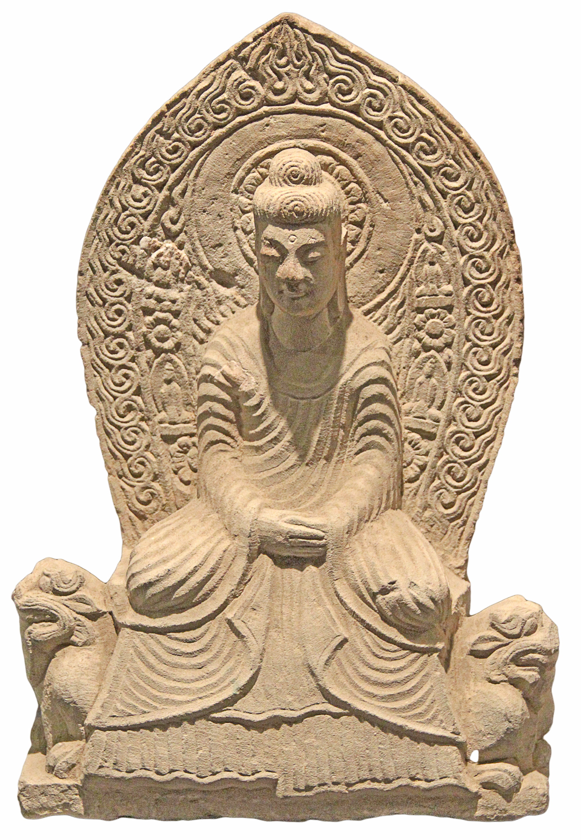 阿彌陀佛　北魏（502）西安碑林石博物館藏