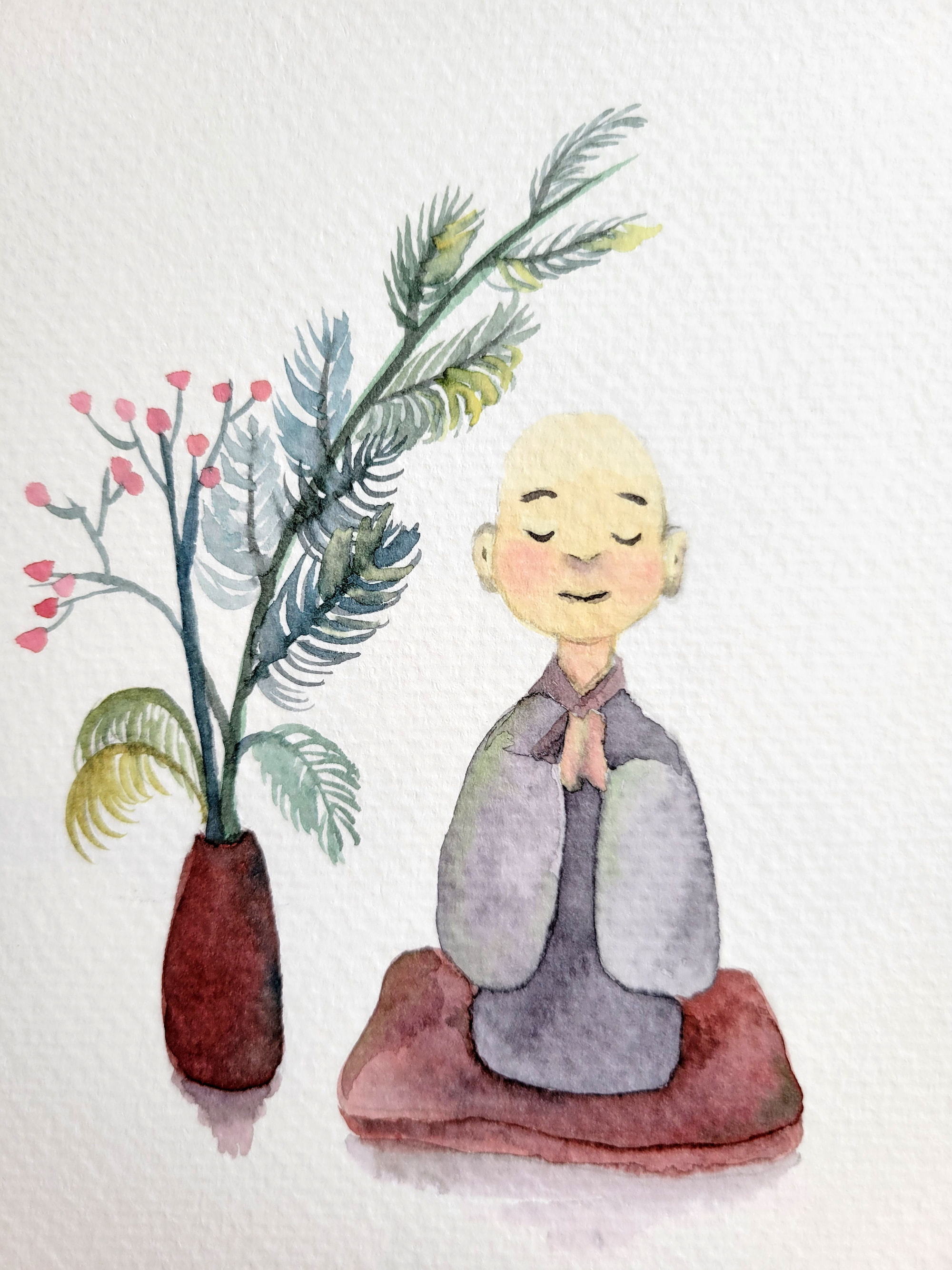 淨開法師與父母