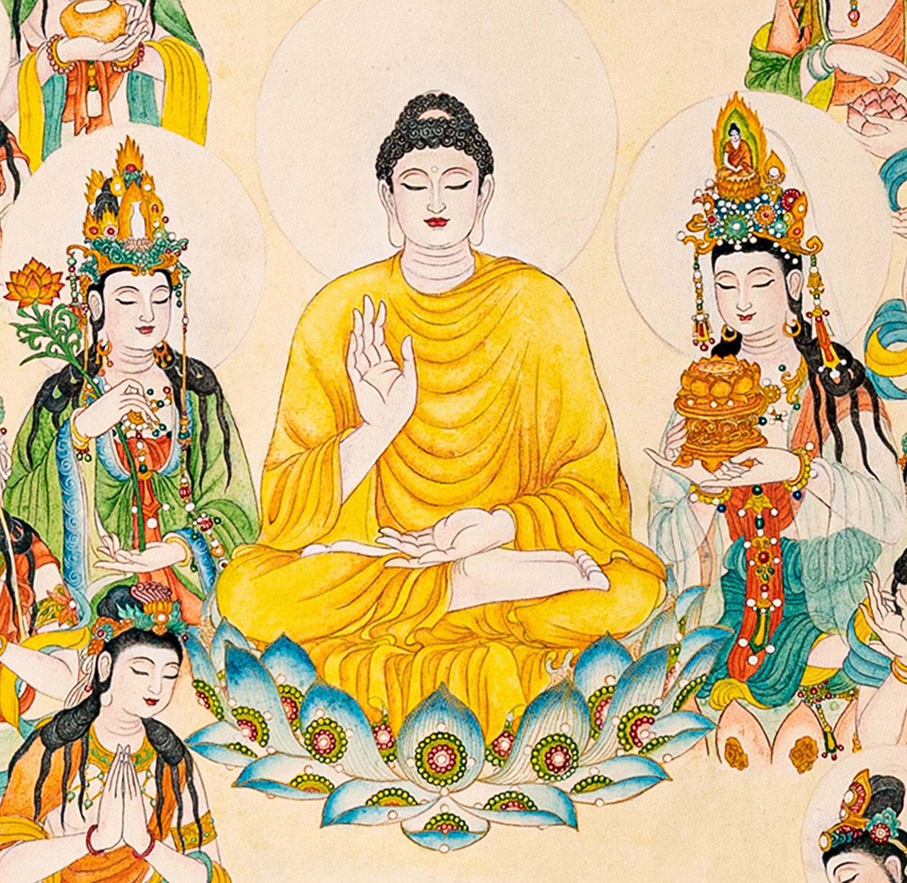 「護念佛」局部　繪畫／佛悅居士