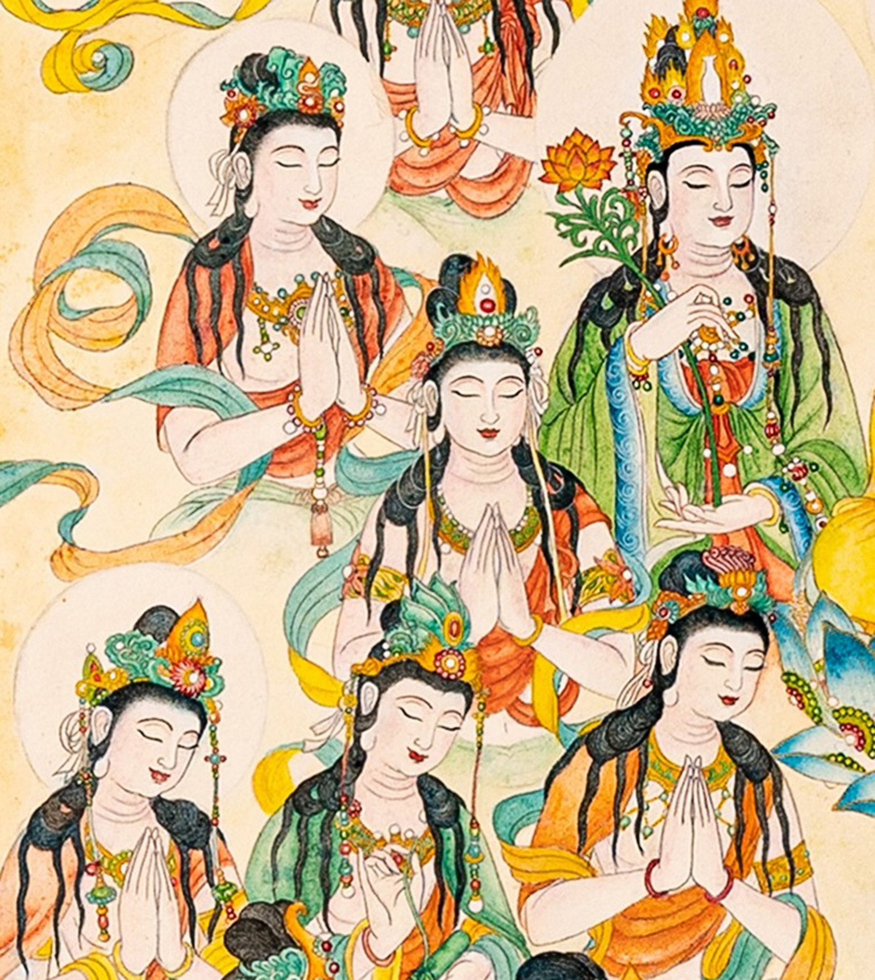 「護念佛」局部　繪畫／佛悅居士