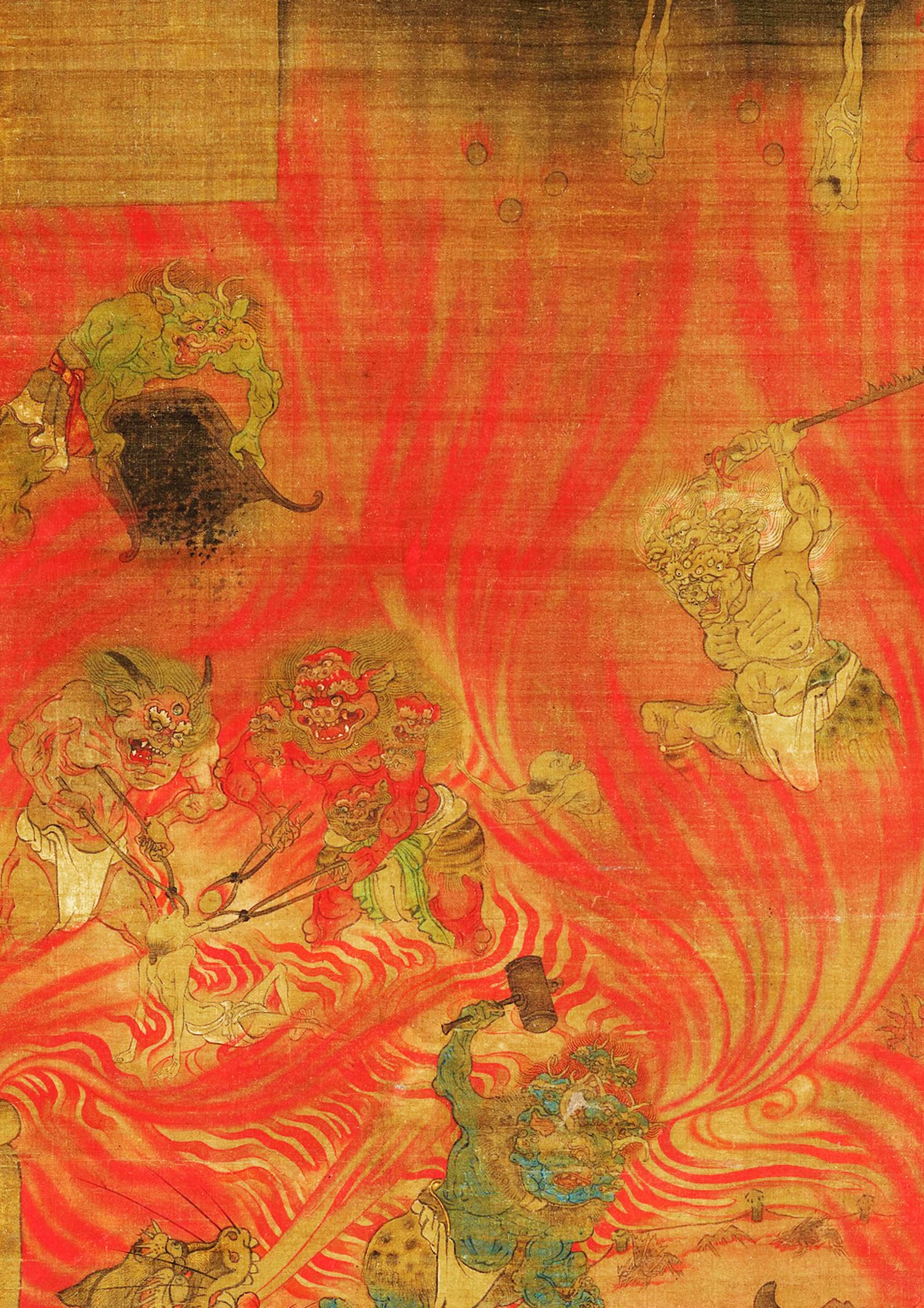 六道繪 阿鼻地獄（局部）