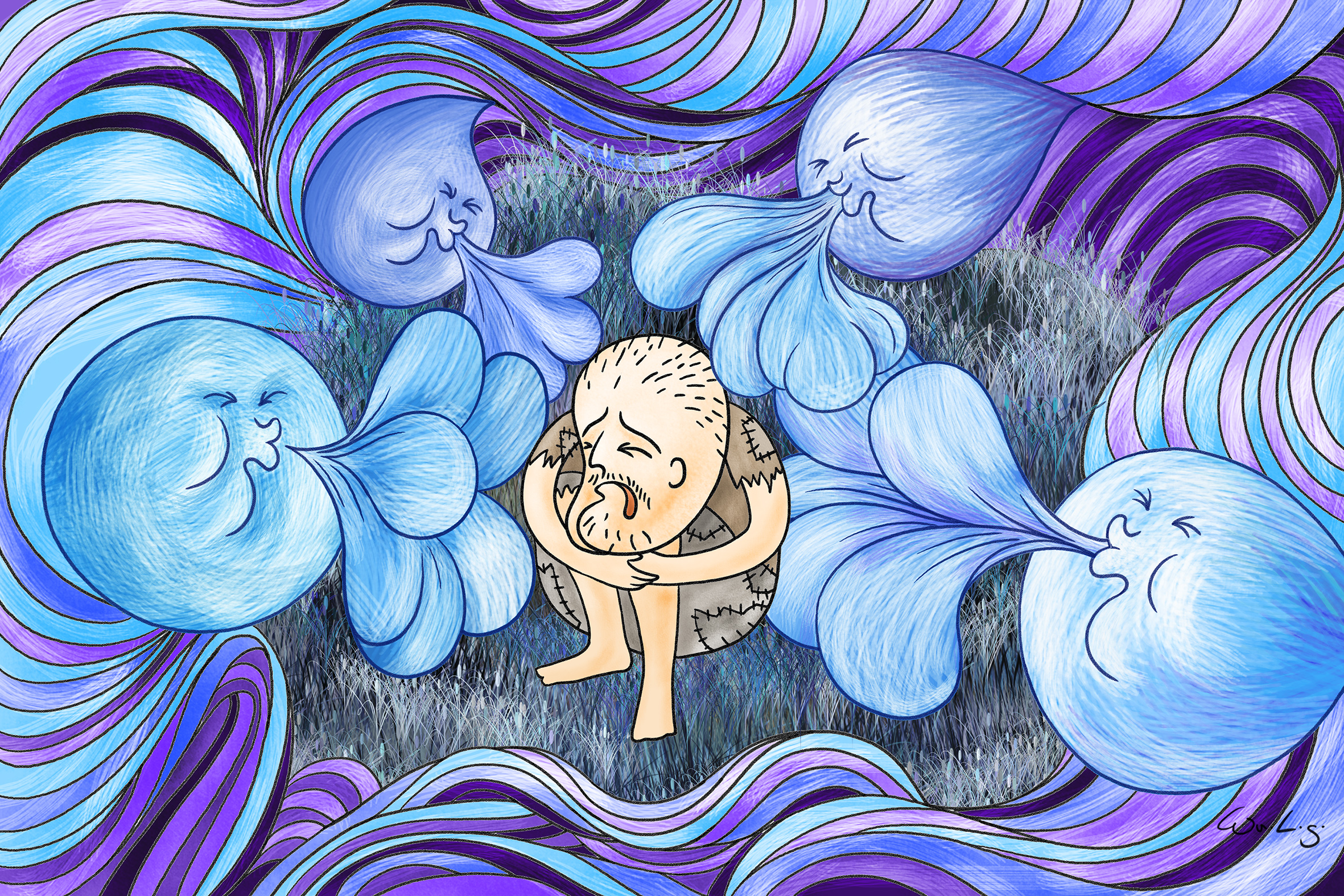 頁面 108 圖片 1 - 乞丐在寒風中