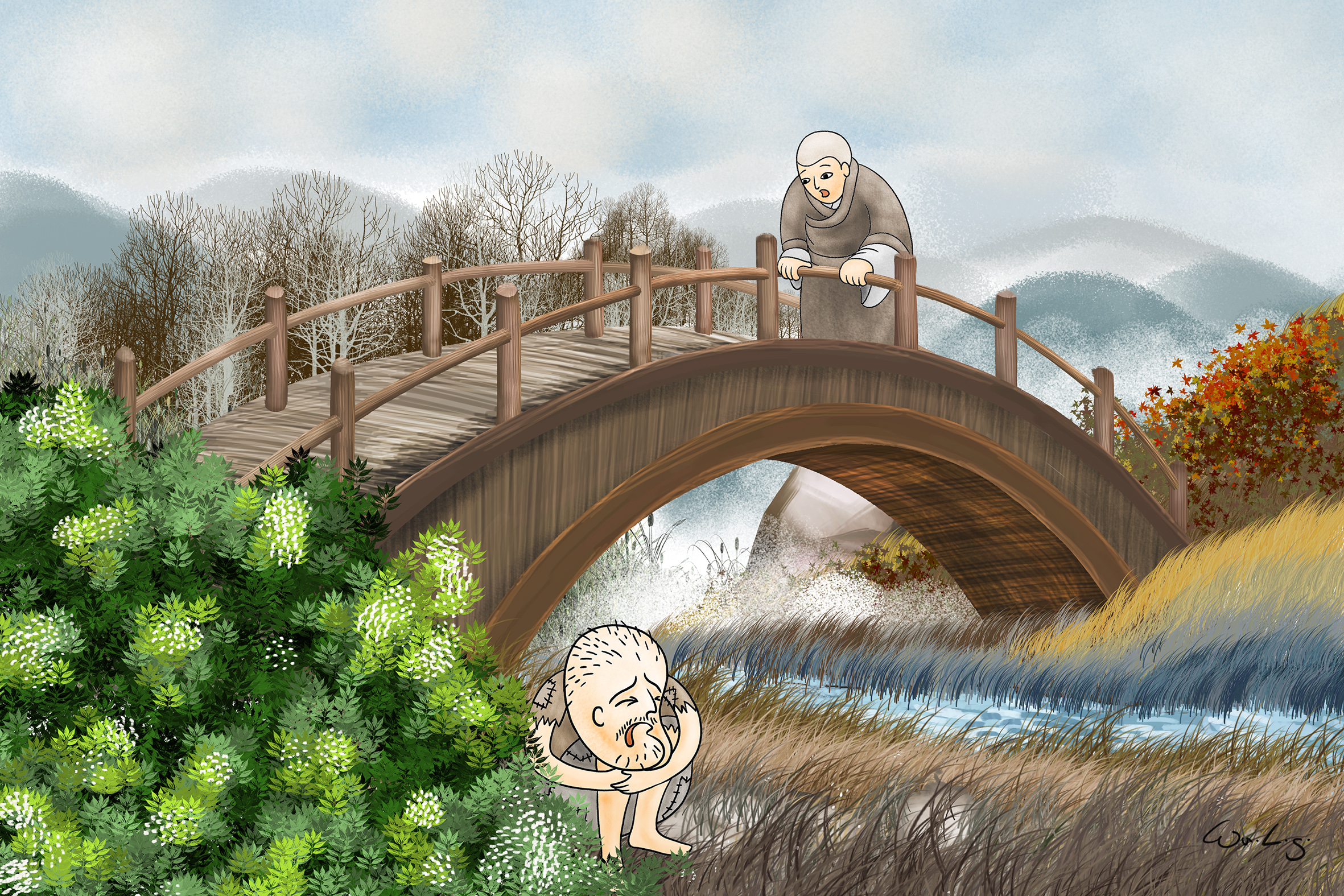 頁面 108 圖片 2 - 和尚看到乞丐