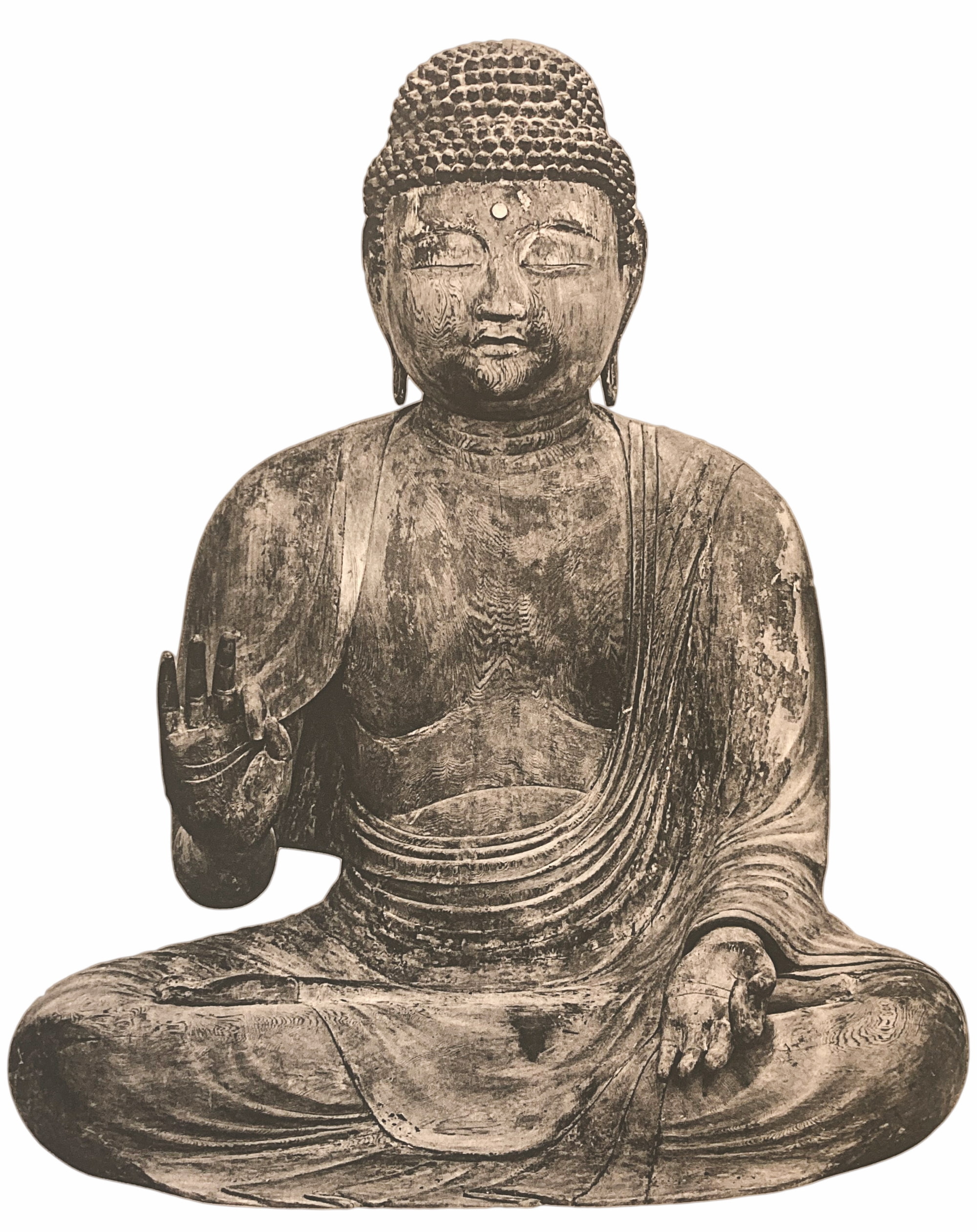 快俊法師　雕刻阿彌陀佛坐像