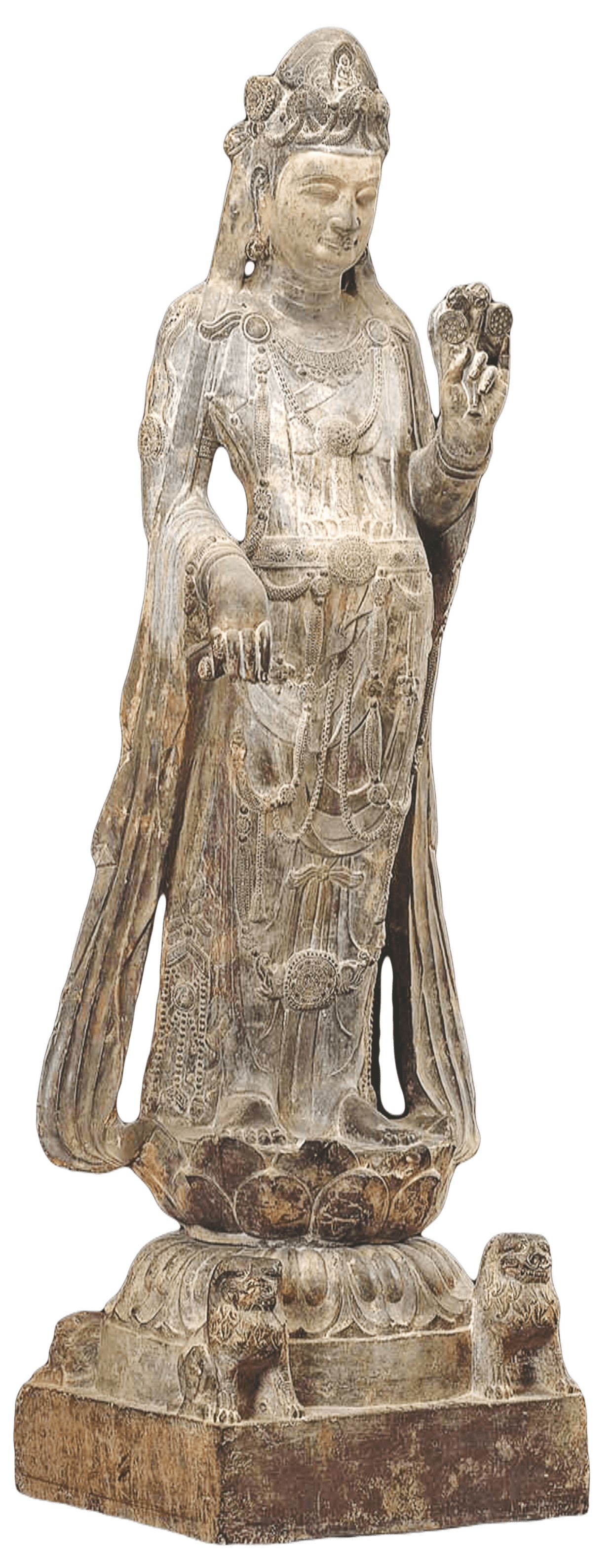 觀音菩薩石雕像（北周或隋代）