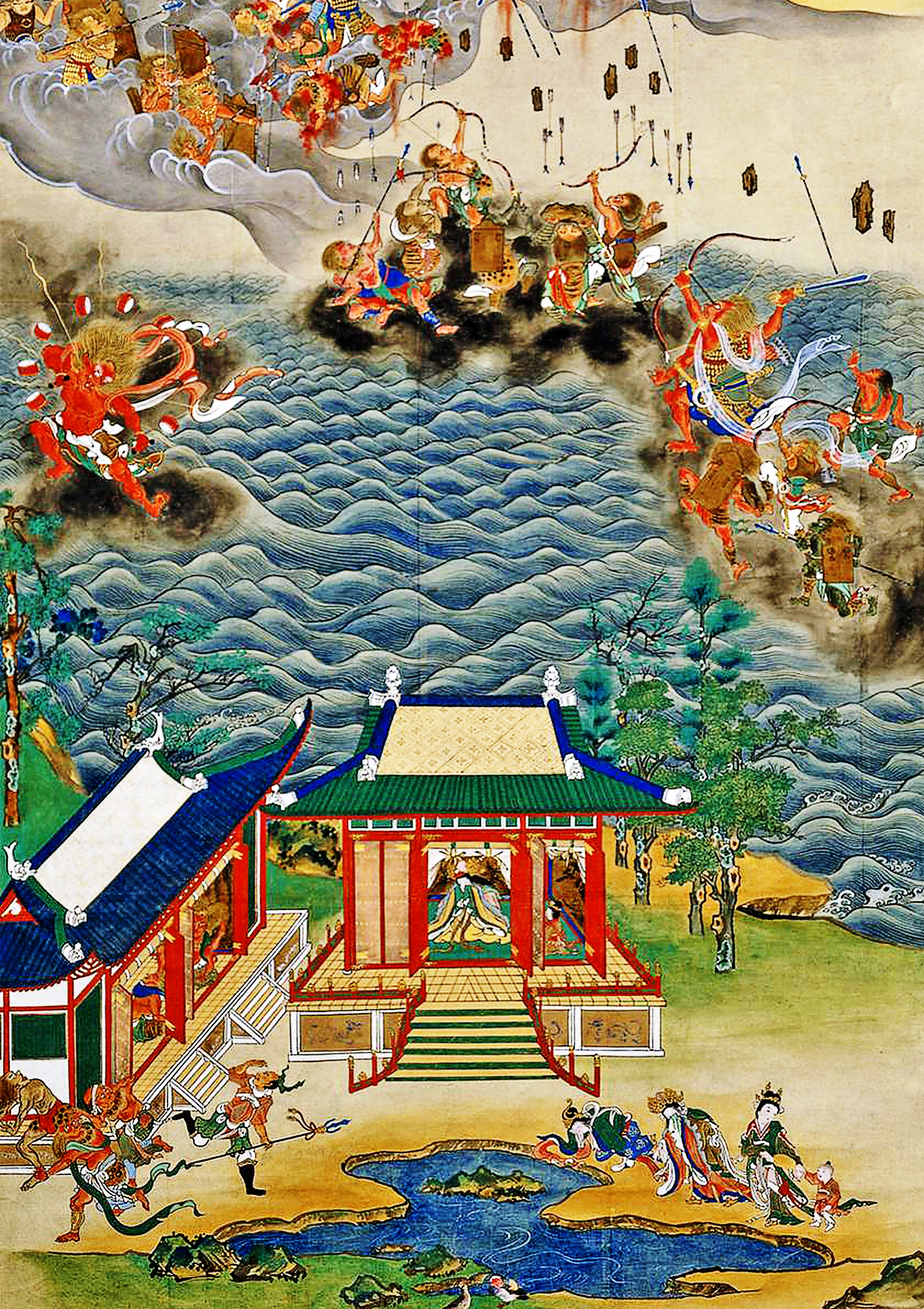 六道繪　戰魔界（阿修羅）　（下半部）