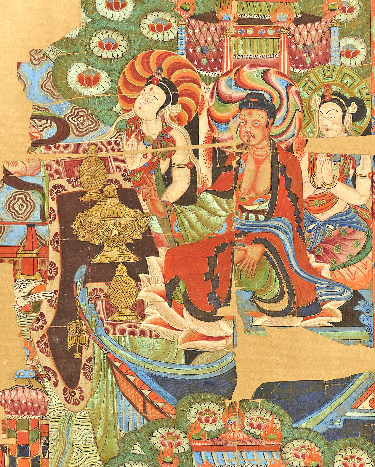 阿彌陀佛淨土畫碎片