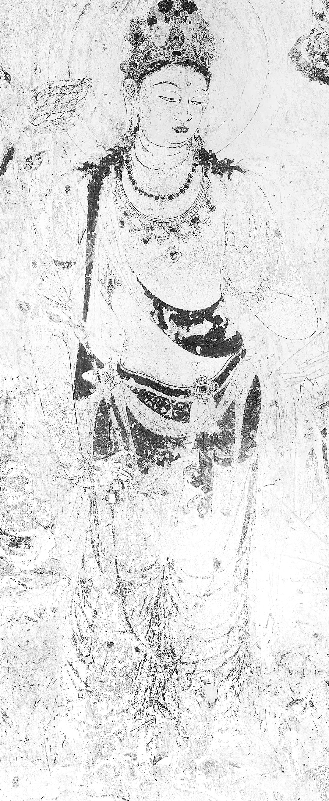 法隆寺金堂六號壁畫（局部）