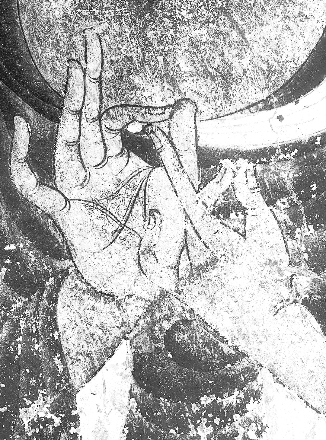 法隆寺金堂六號壁畫（局部）