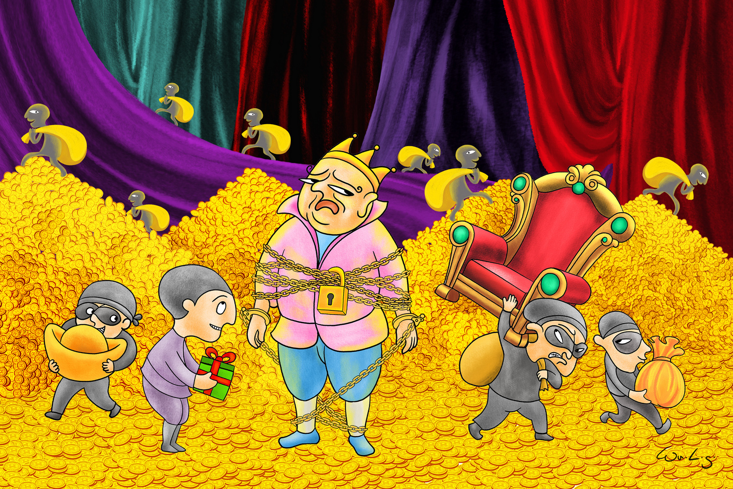 漫畫專欄-苦似一把鎖