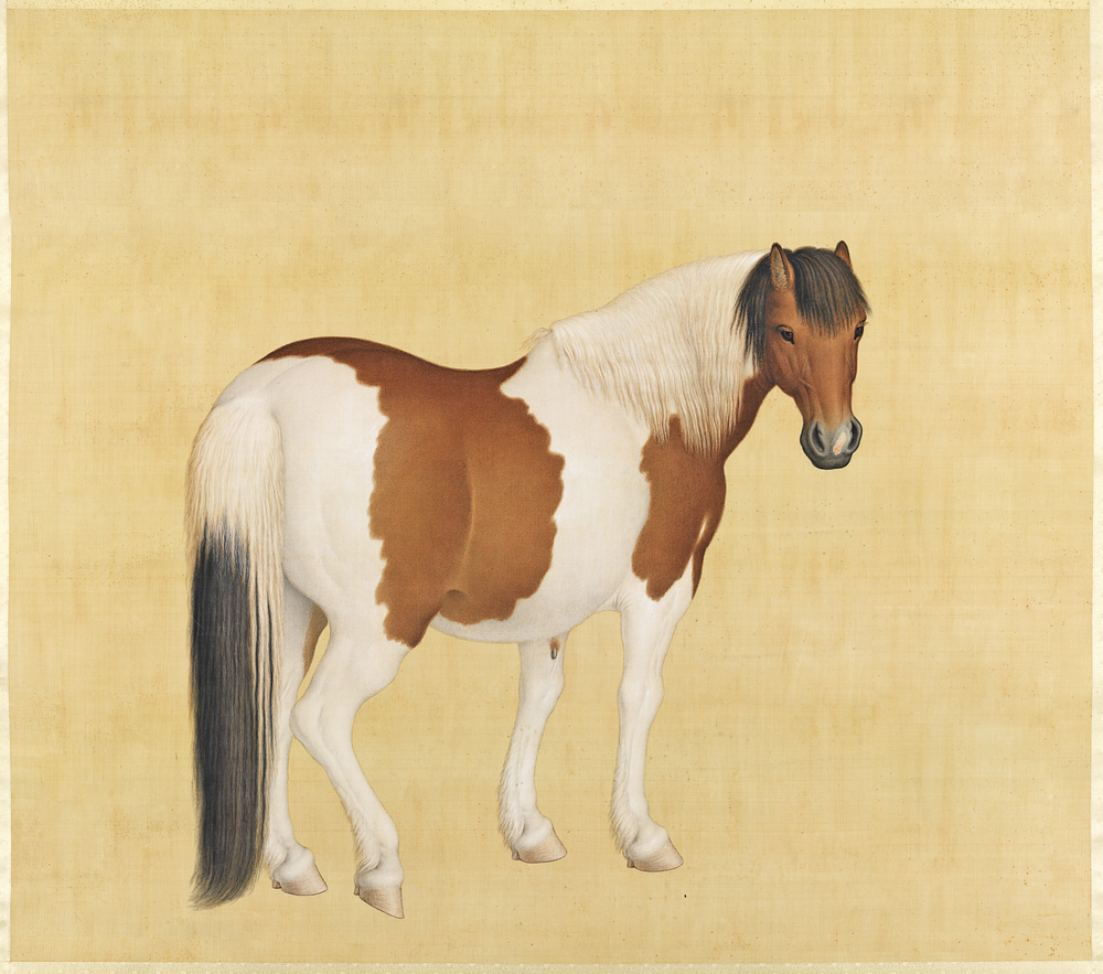 清 郎世寧畫十駿圖 雲駛 軸 台北故宮博物館藏