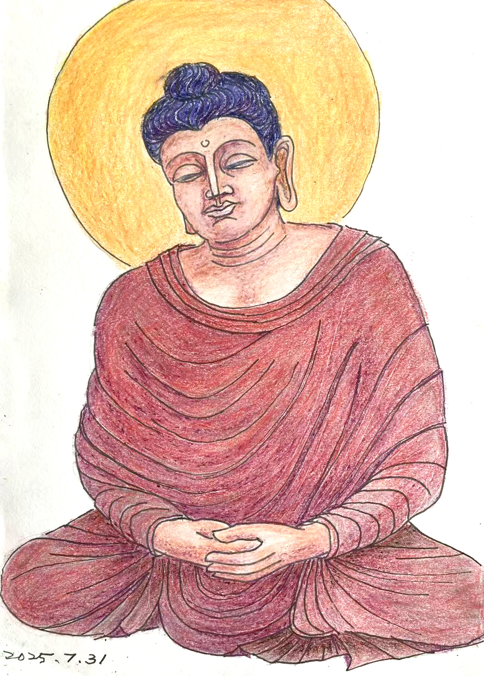 極樂莊嚴現眼前繪圖