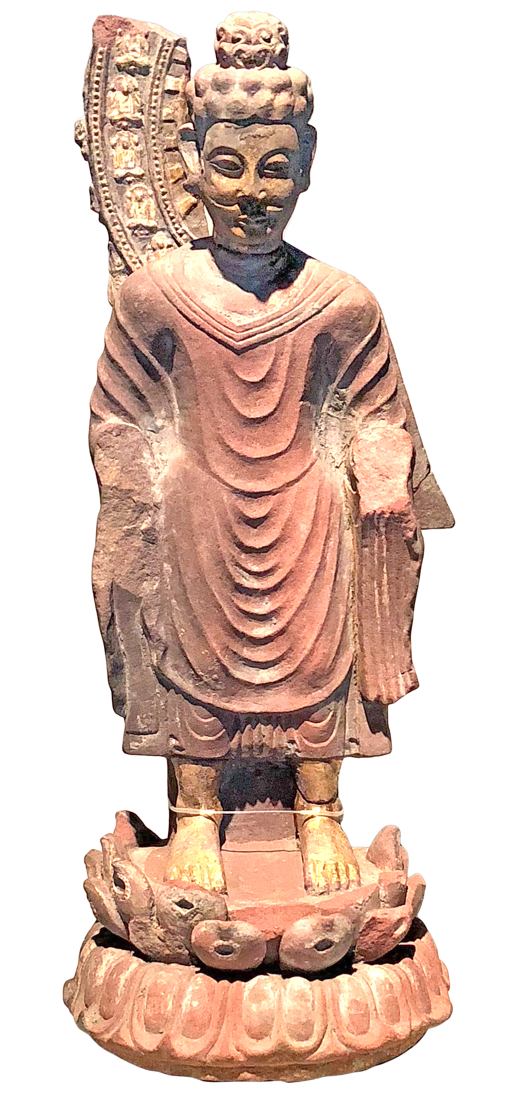 阿育王像 南梁 四川博物館藏